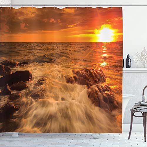 Punch-Free Shower Curtain - Modern Home Textiles for Bathroom Decor