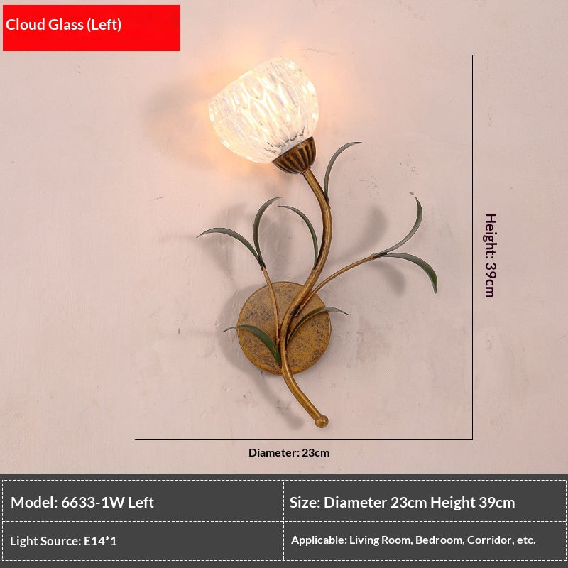 French-Style Modern Wall Sconce - Minimalist Living Room Lighting
