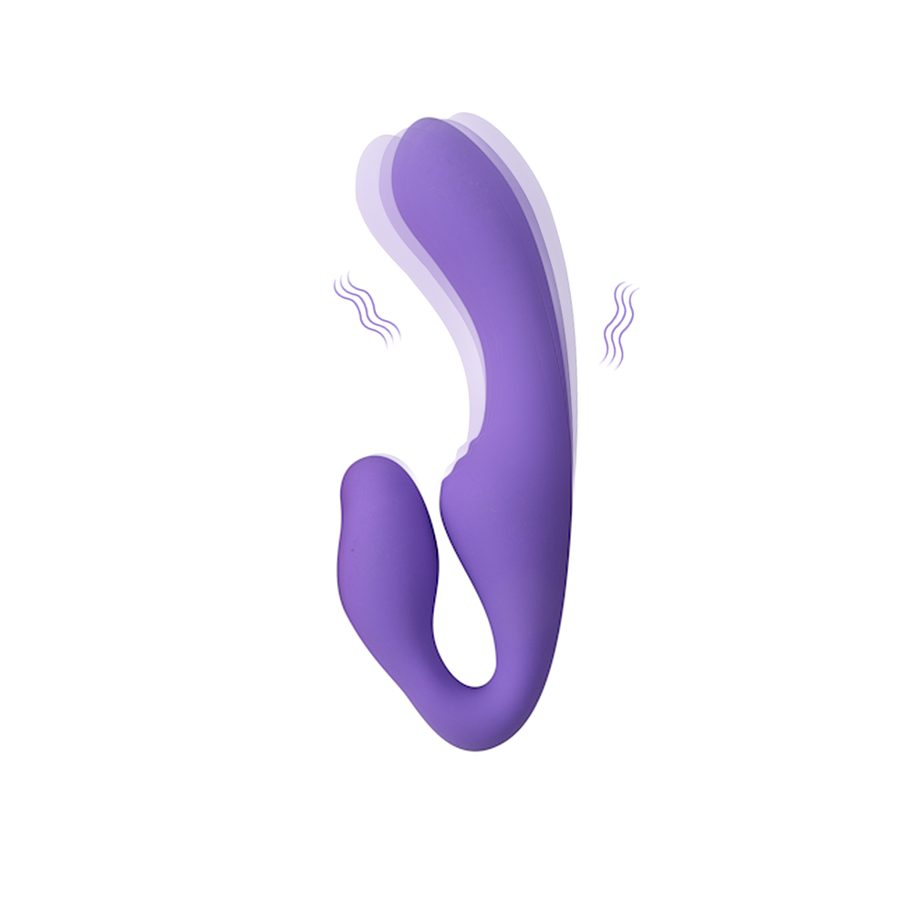 Strapless Strap-On G-Spot Dildo Vibrator with Remote Control - 10 Vibration Settings