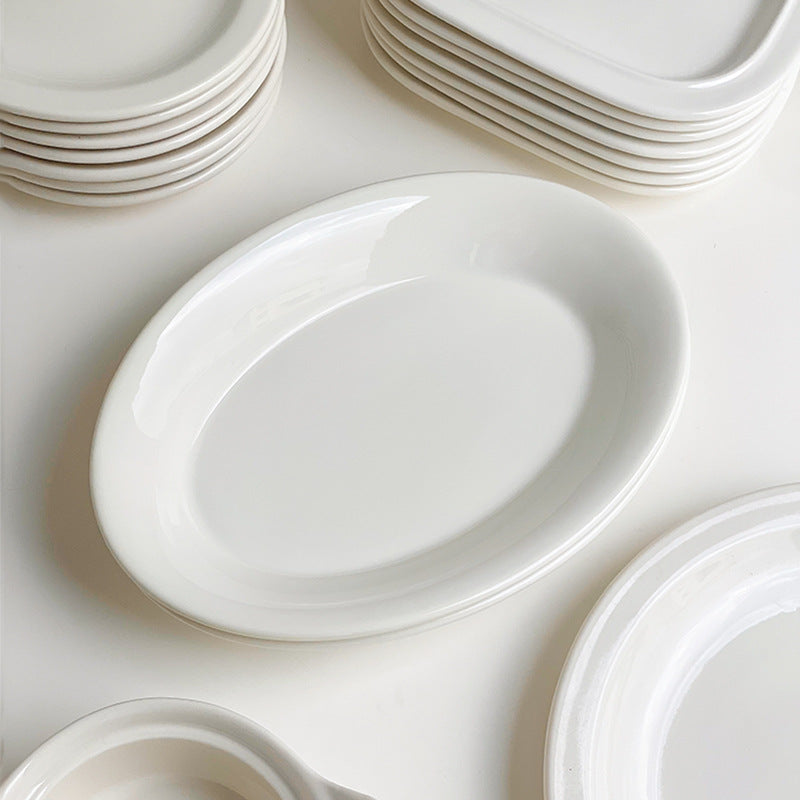 Ceramic Dinner Plates - Assorted Styles, Modern Minimalist Design
