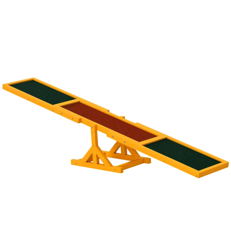 Dog Agility Seesaw for Outdoor Training and Exercise - Wooden Balance Platform