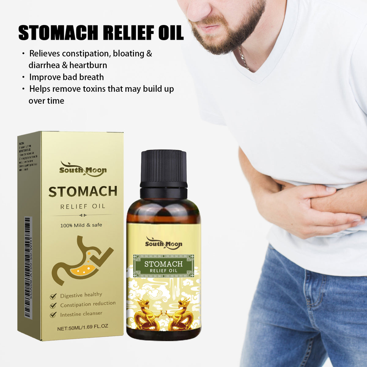 Abdominal Relaxing Massage Oil 50ml