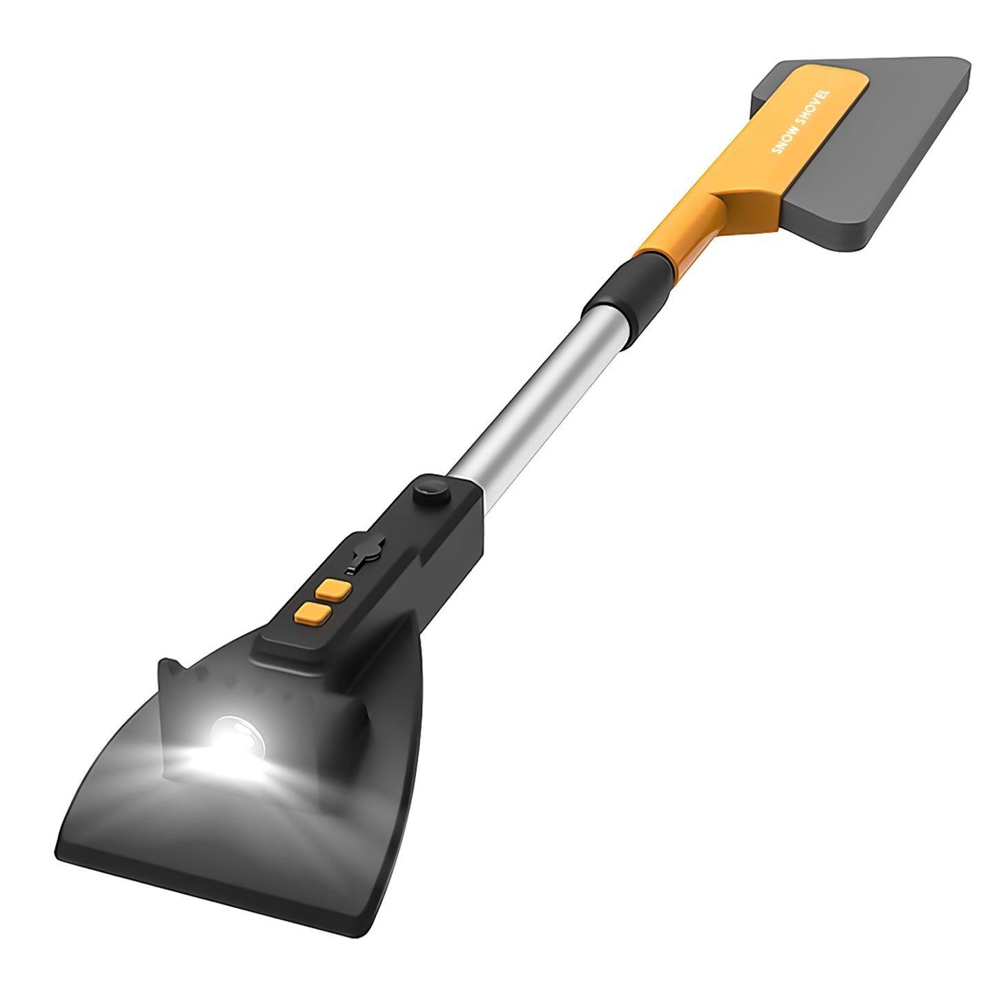 3 In 1 Car Snow Removal Tool with Lights - Telescopic Shovel & Ice Scraper