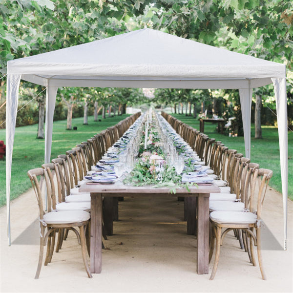 3-Sided Waterproof Event Tent - White, 3x3m