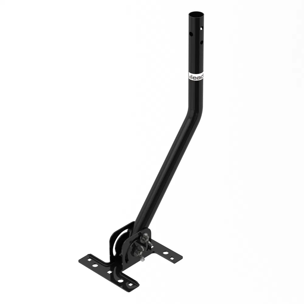 180' Adjustable TV Antenna J-Pole Mounting Bracket Black - Universal Outdoor Aerial Support