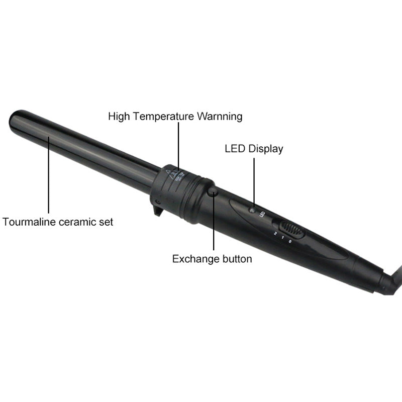 Multifunctional 6-in-1 Ceramic Hair Curler Set with Interchangeable Barrels