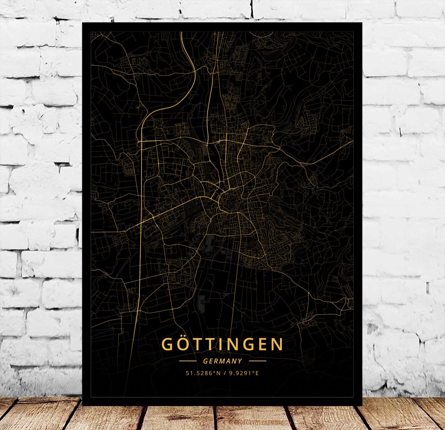 Modern Landscape Decorative Canvas Wall Art for Living Room - Flensburg Germany