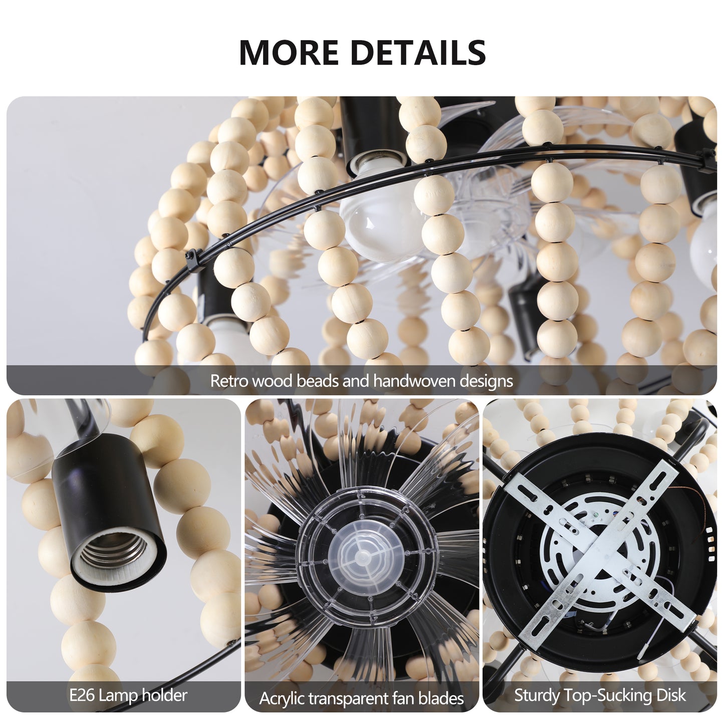 LED Spotlights for Ceiling Fans - White Modern Indoor Lighting