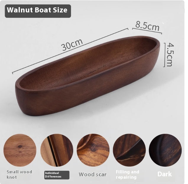 Solid Wood Fruit Bowl for Kitchen Storage - House & Garden