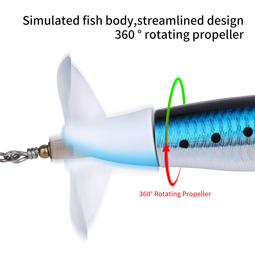 Premium 10-Piece Fishing Lure Kit - 13g Topwater Baits