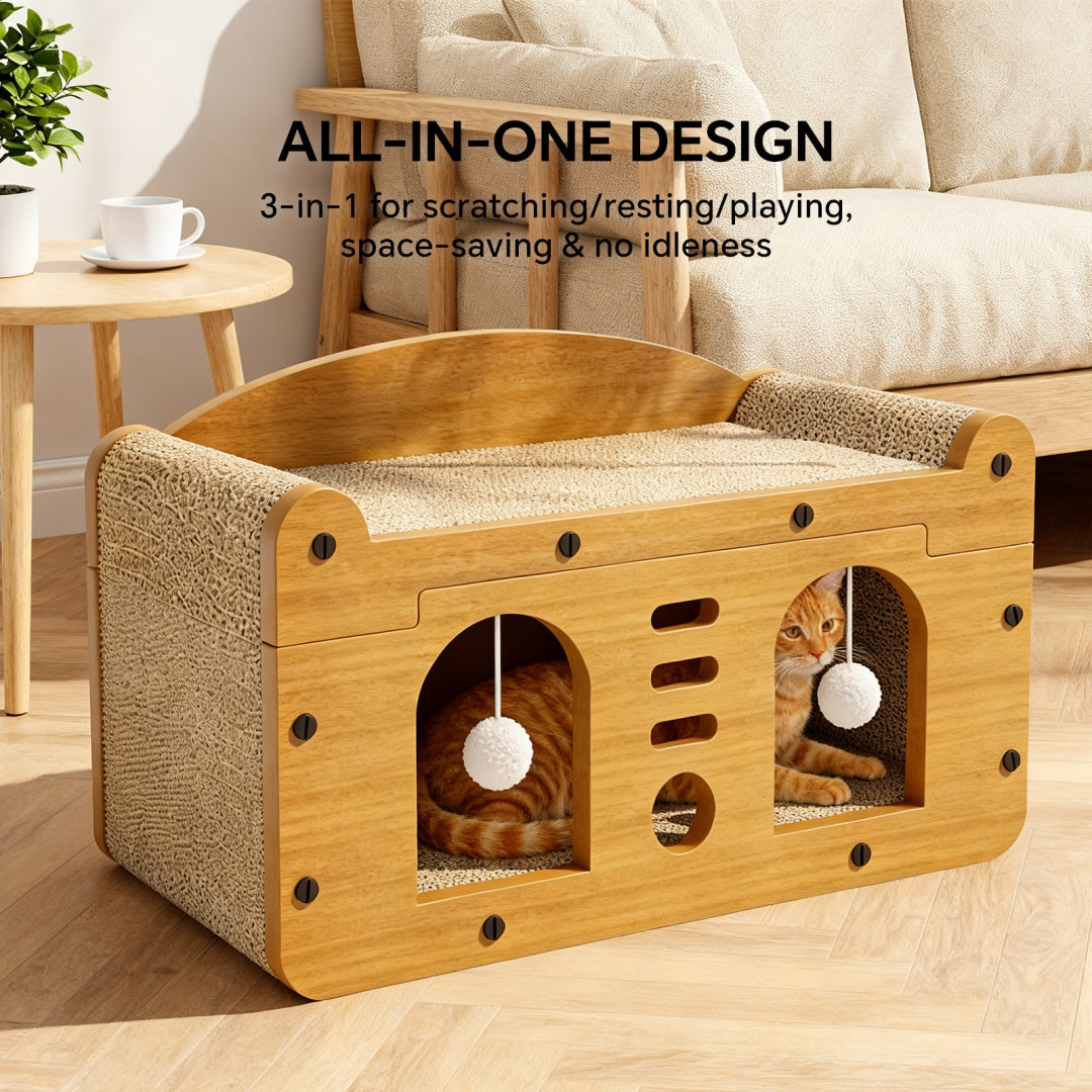 Self Pickup C-Shaped Sofa with Double Doors - 56cm Height, Pet Furniture