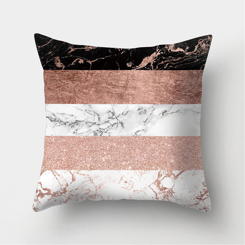 Velvet Leather Cushion Cover Sofa Pillowcase Modern Home Decor 45x45cm