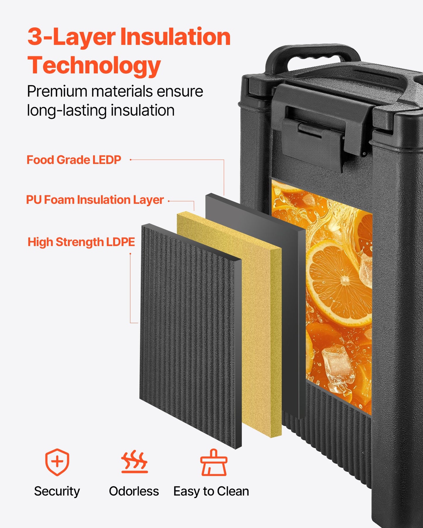 5 Gallon Insulated Beverage Dispenser - Pack of 2