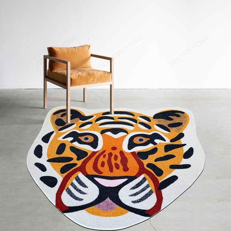 Thickened Faux Cashmere Floor Mats - Irregular & Bow-Shaped Home Rugs