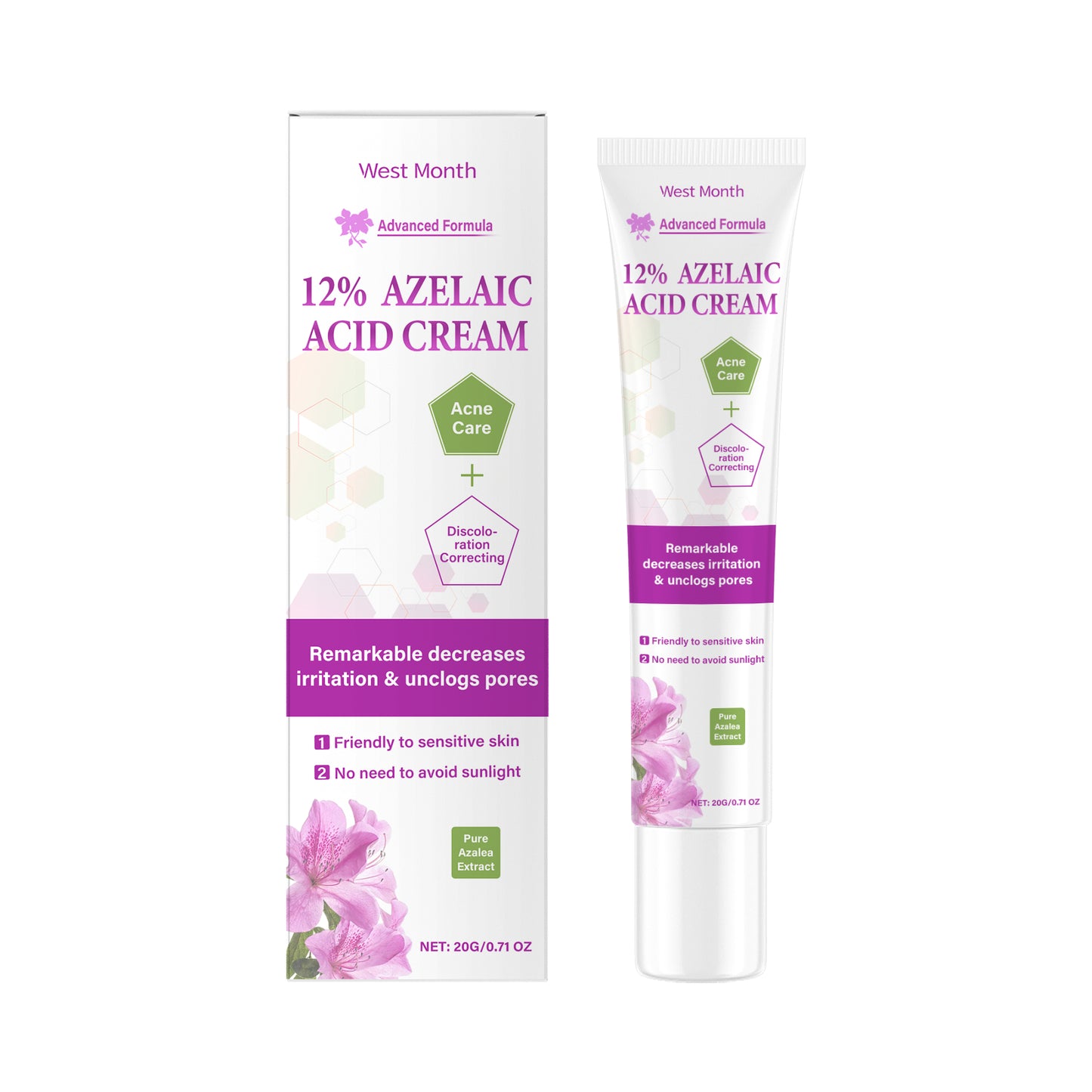 Azelaic Acid Acne Treatment Cream with Salicylic Acid & Niacinamide