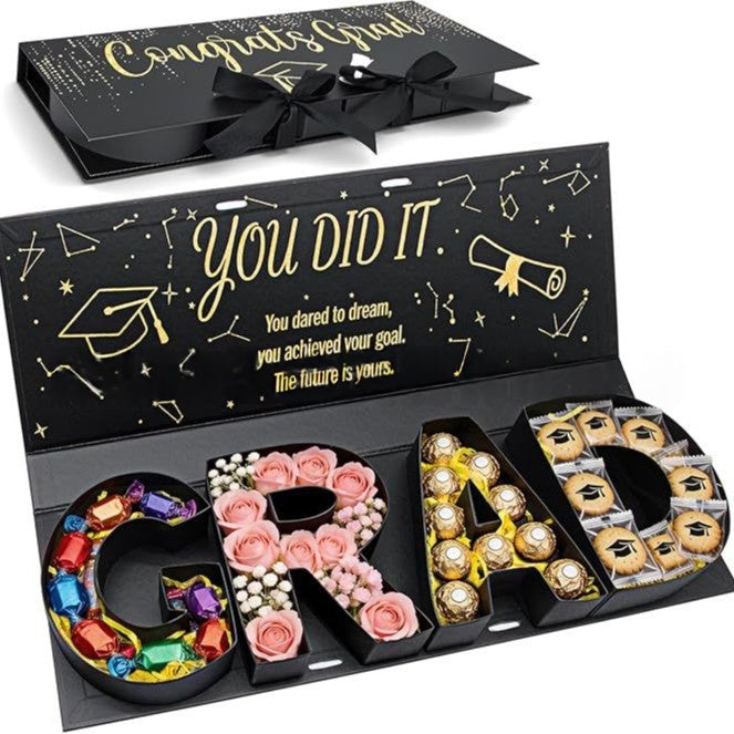Graduation Gift Box Cardboard Storage Container for Celebrations