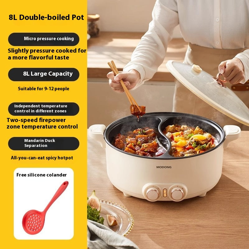Large Capacity Electric Chafing Dish with Multi-Functional Heating for Home & Kitchen