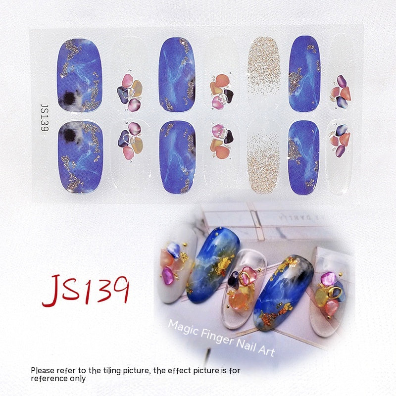 3D Crystal Nail Art Sticker Set - Crystal Glass Nail Film for Manicure