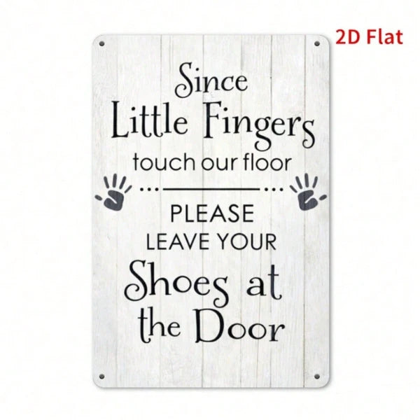 Metal Tin Wall Decoration - 20 cm x 20 cm