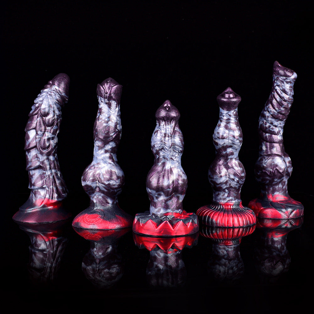Private Enema Supplies Silicone Kit with Dragon Pattern - Adult Wellness
