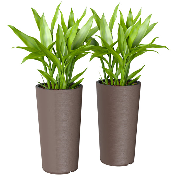 Versatile Metal Planter Box Set - 2-Piece Outdoor Planters