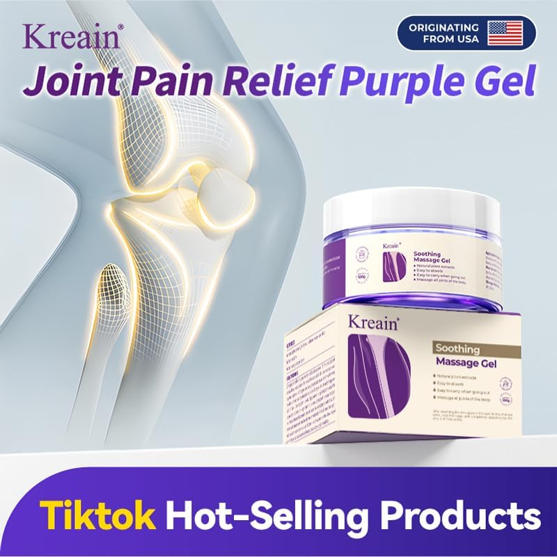Natural Joint Relief Cooling Massage Gel - Soothing Muscle & Joint Cream