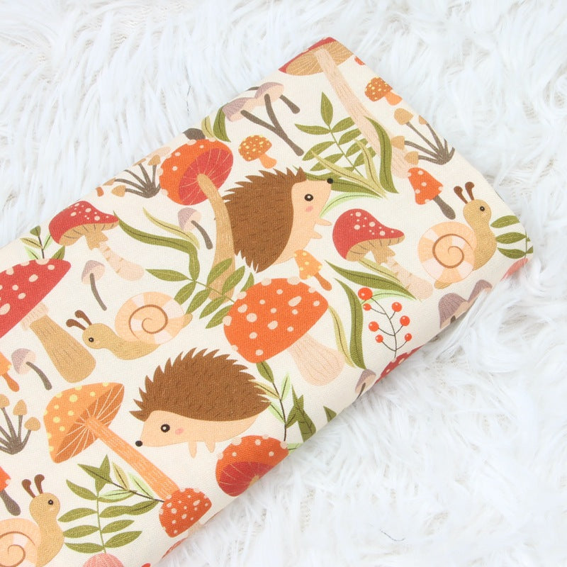 Nordic Style Small Animal Print Cotton Fabric for DIY Clothing & Crafts