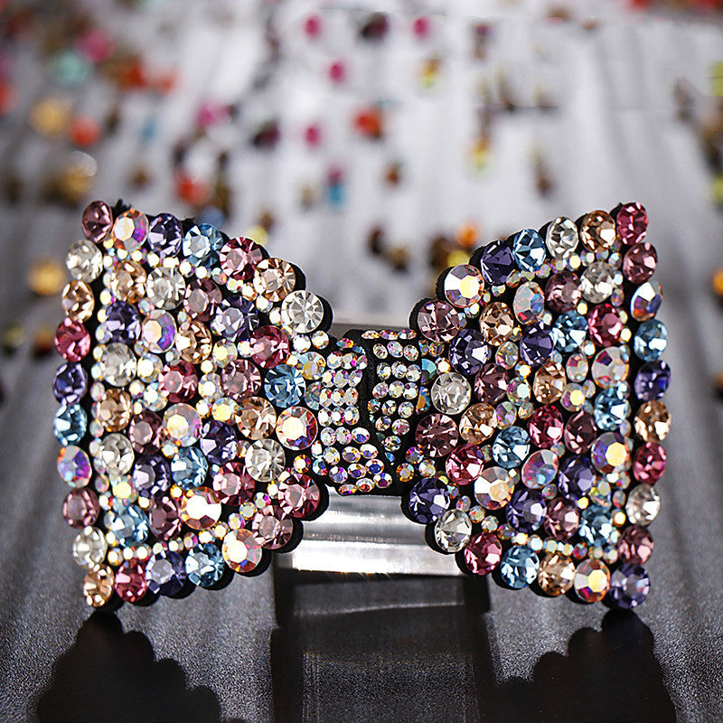 Korean Style Rhinestone Bowknot Hair Clip Top Clip