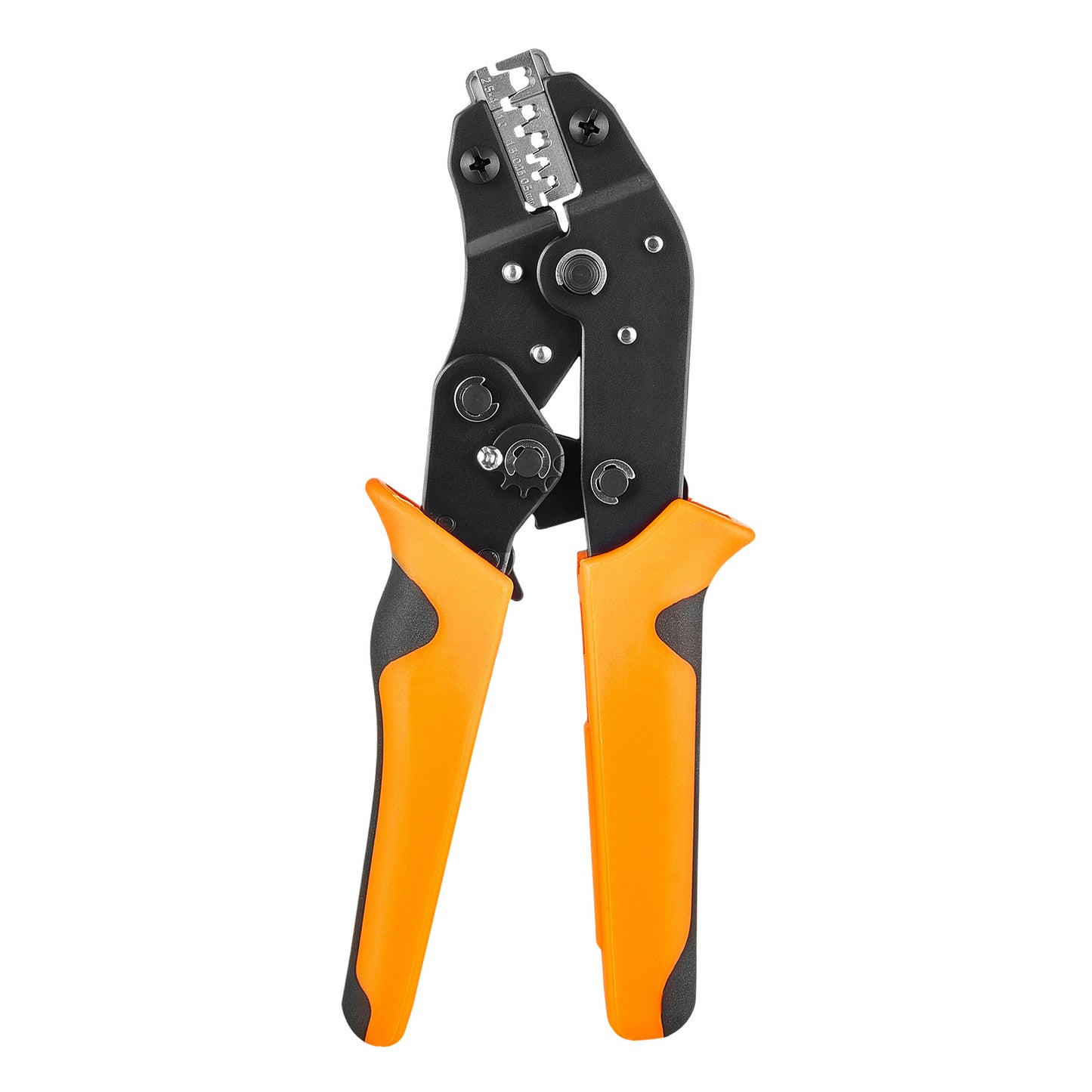 Crimping Tool 24-12 AWG Wire Crimper with Ratchet & Adjustable Pressure