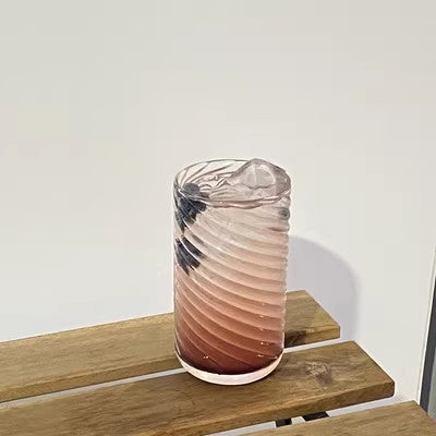 Colorful Hand Painted Water Glass - Unique Drinkware for Home & Kitchen