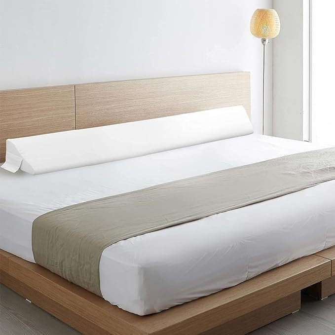 Long Wedge Pillow for Bed Support - Triangle Bed Filling Gap Cushion
