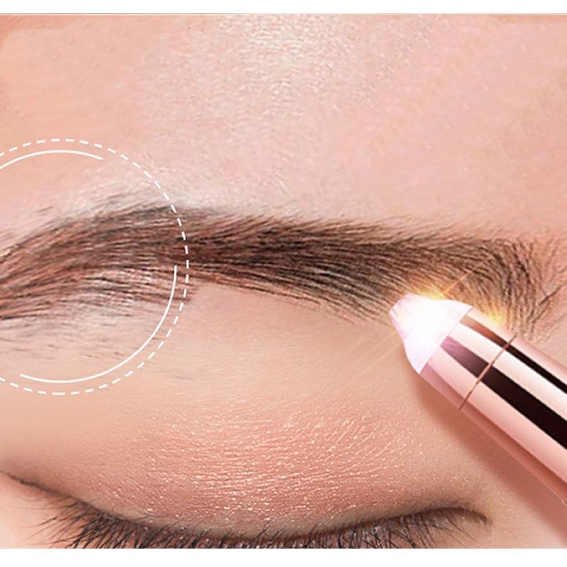 Eyebrow Hair Remover Pen - Electric Trimmer with LED Light