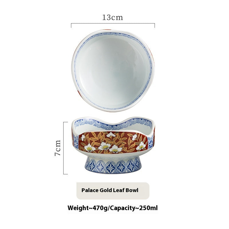 Retro Ceramic Serving Bowl - Modern Simple Style, Multiple Colors