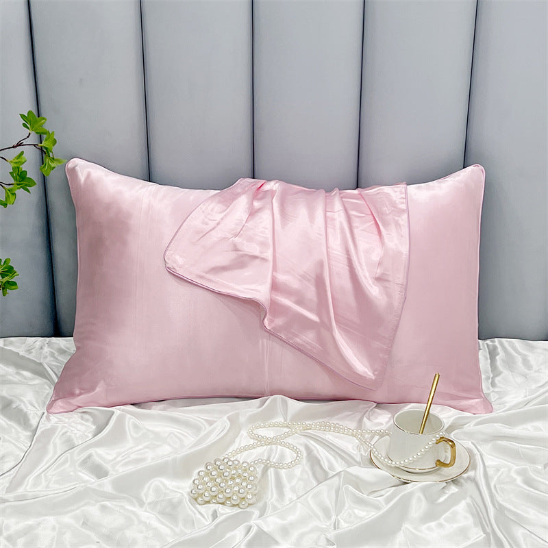 Double-Sided Ice Silk Pillowcase - Soft Rayon & Polyester Bedding Cover