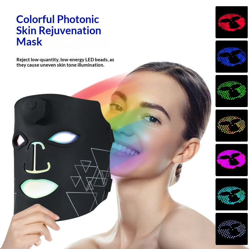 Multifunctional Rainbow Light Therapy Facial Mask for Skin Rejuvenation
