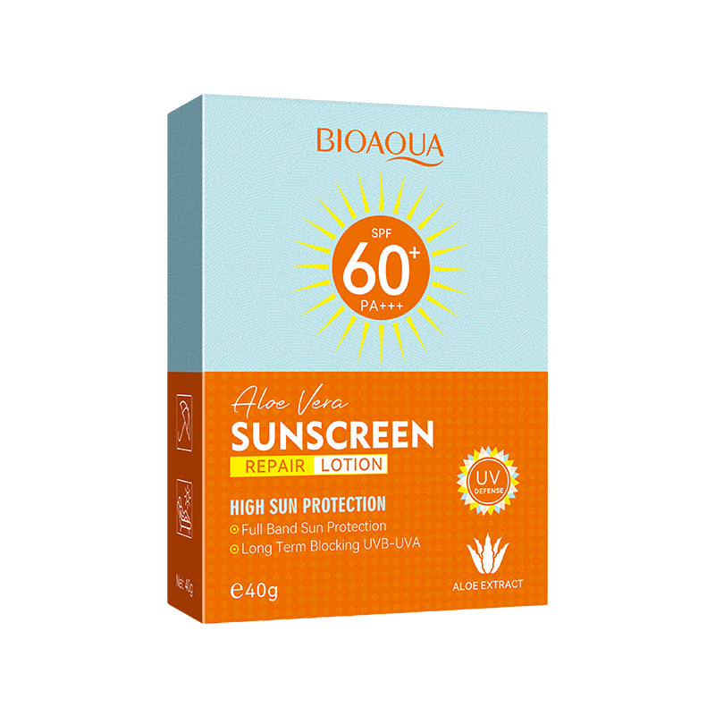 Aloe Sunscreen Repair Lotion SPF60 PA 40g for Skin Protection & Moisturizing