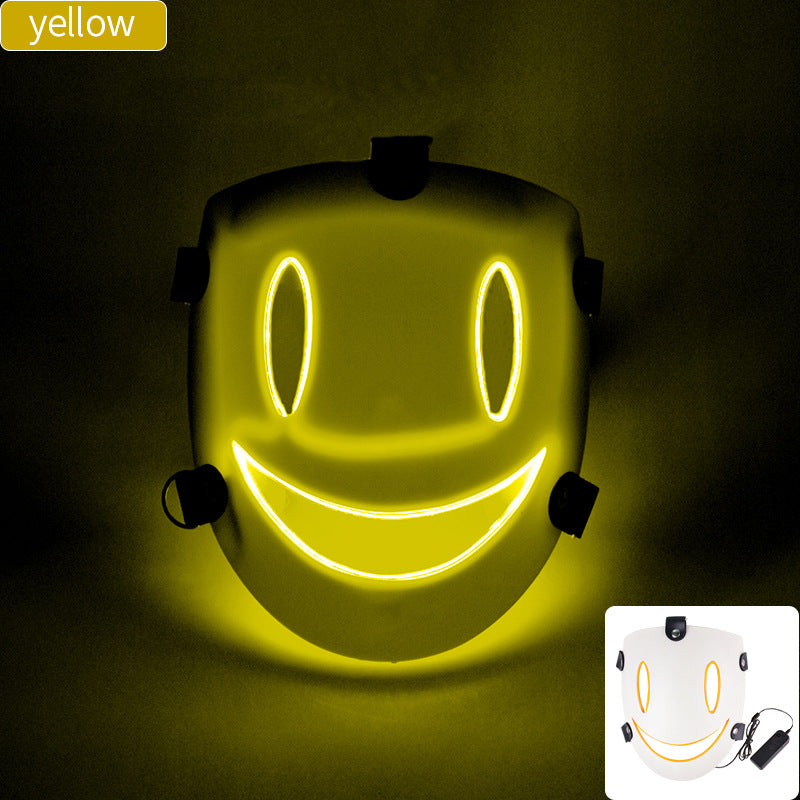 Cosplay LED Light Mask - Plastic Cold Light Mask for Parties and Events
