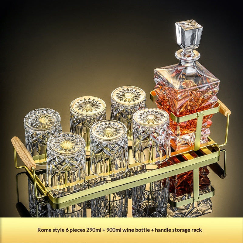 Premium Whiskey Glass and Decanter Set - Multiple Styles & Designs
