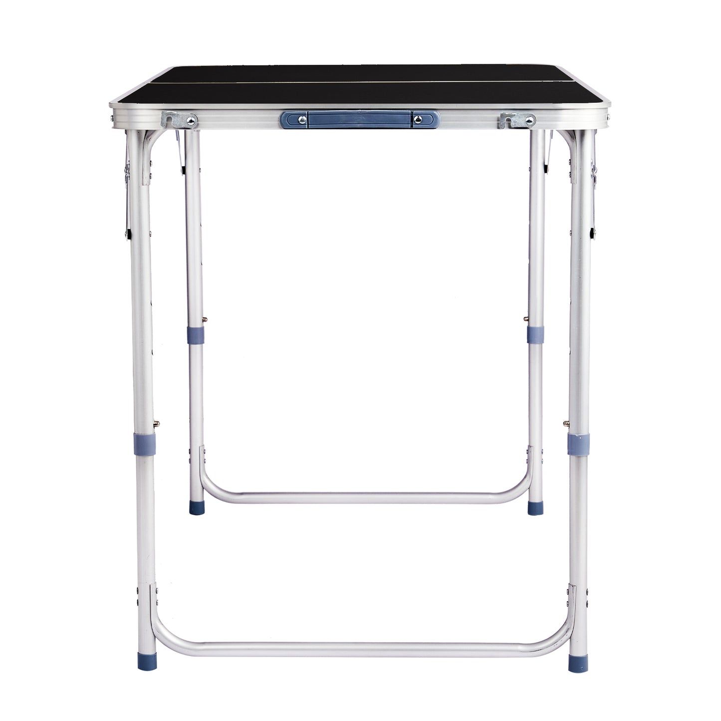 4ft Portable Folding Table - Black Aluminum Outdoor Table