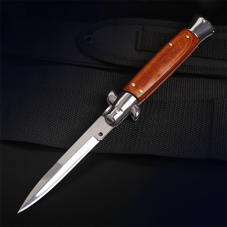 Portable Folding Outdoor Knife - Stainless Steel Blade with Multiple Handle Styles