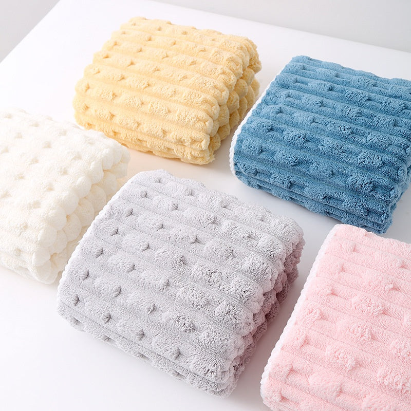 Oversized Face Towel Coral Velvet Thickened & Soft Home Textiles