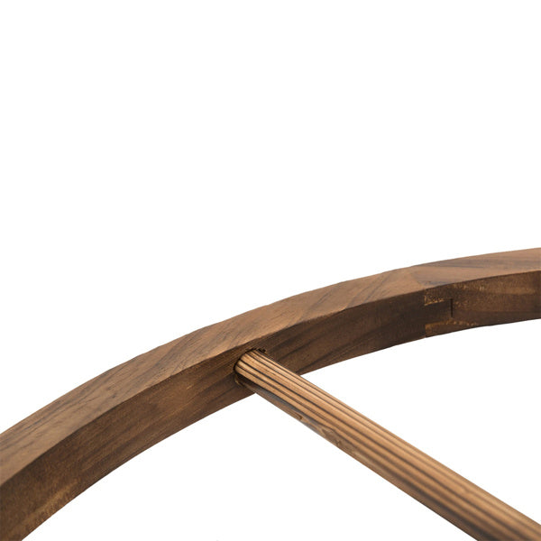 Wooden Garden Bridge 3.3ft Outdoor Arched Footbridge with Weather-Resistant Fir Wood