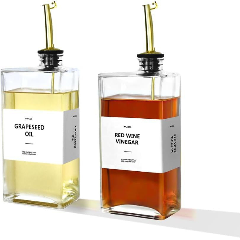 Automatic Square Oil Dispenser Household Kitchen Storage - 350ml & 500ml
