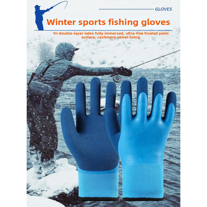 Winter Warm Waterproof Gloves for Skiing & Fishing - 2pcs Set