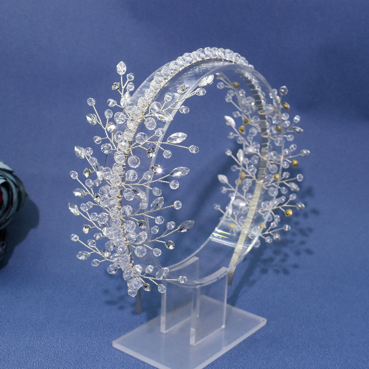 Handmade Rhinestone Headband - Water Diamond Bridal Hair Accessory