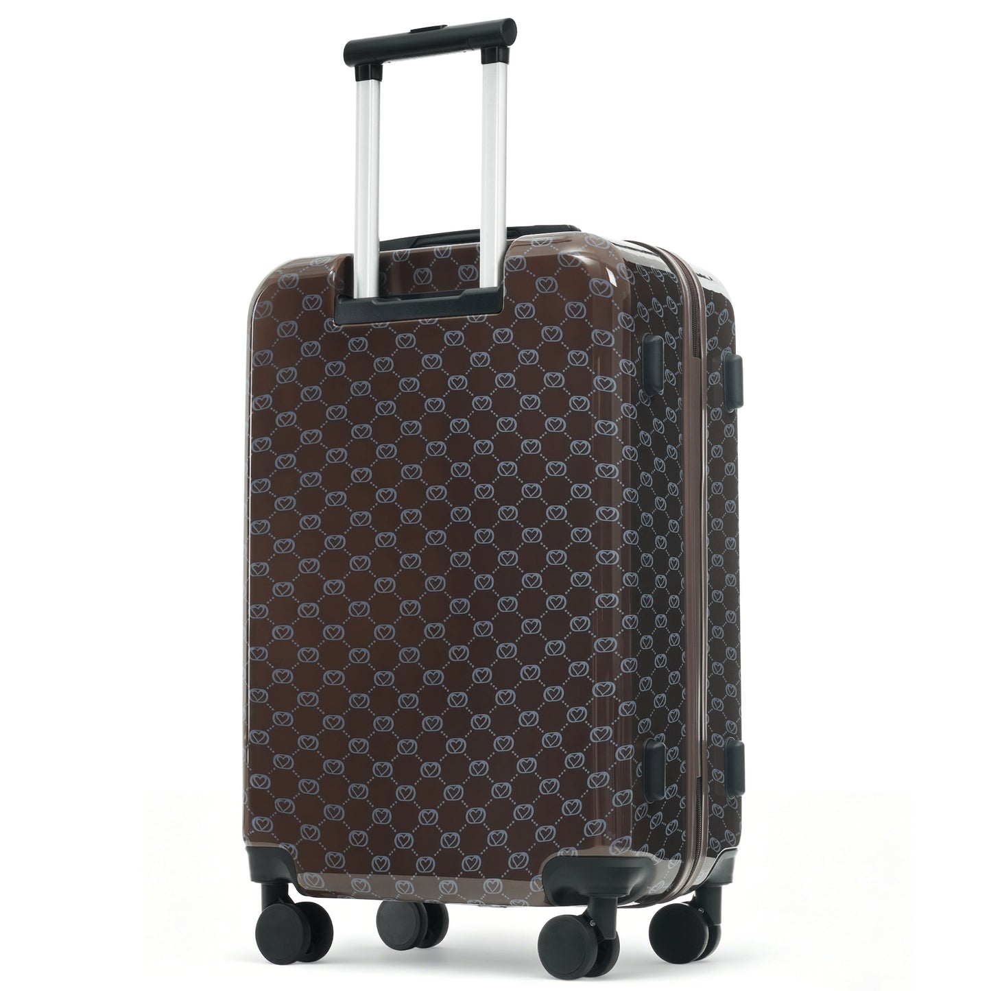 5-Piece Hardside Luggage Set with TSA Lock - Brown
