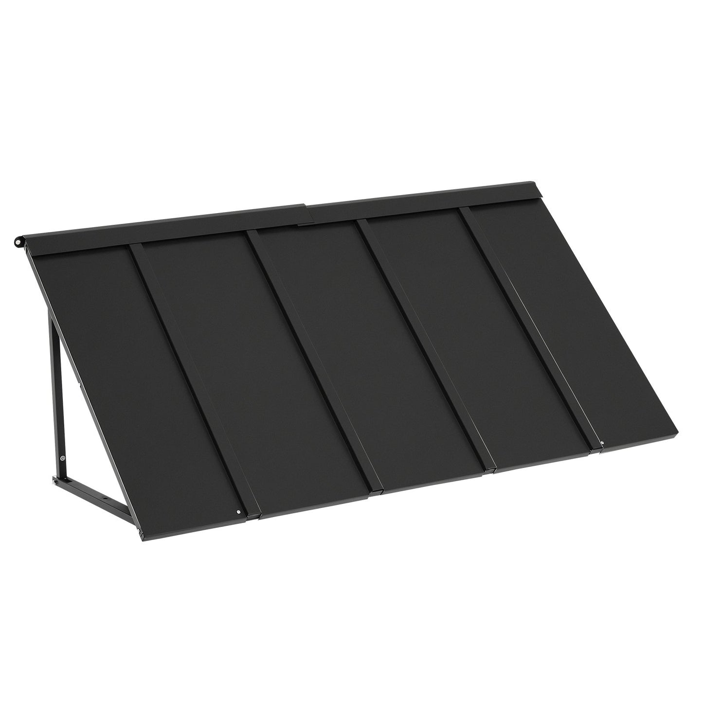 Outdoor Steel Window Awning 56x24 Inch Anti-Rust Door Canopy for Weather Protection