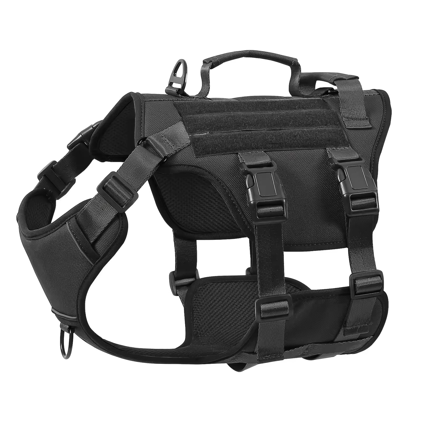 Adjustable No-Pull Dog Harness Vest - Reflective, Durable Nylon Service Dog Gear
