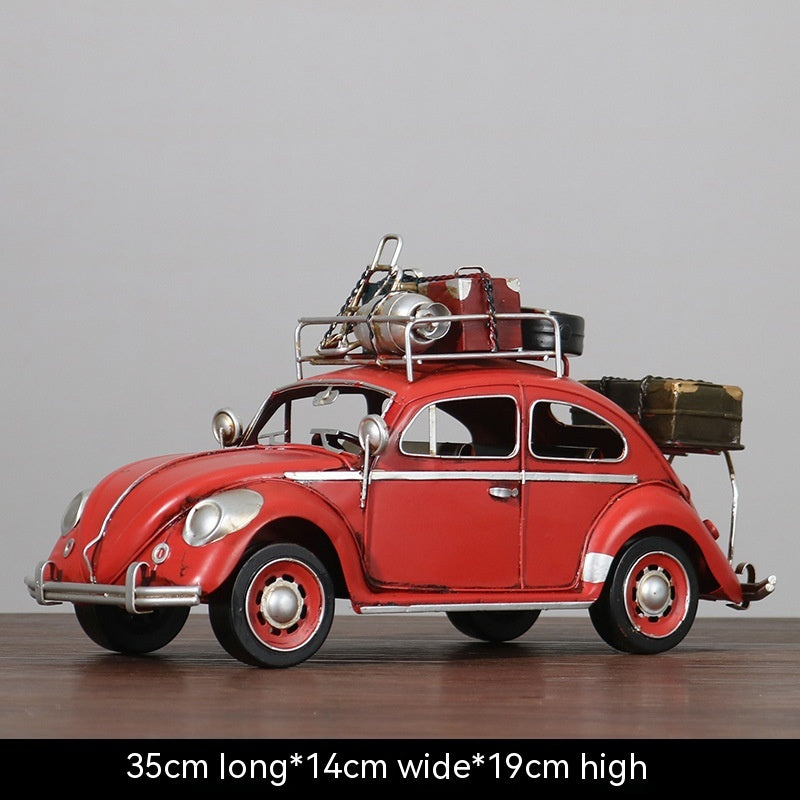 Retro Iron Car Model Decoration - Classic Vehicle Home & Garden Prop
