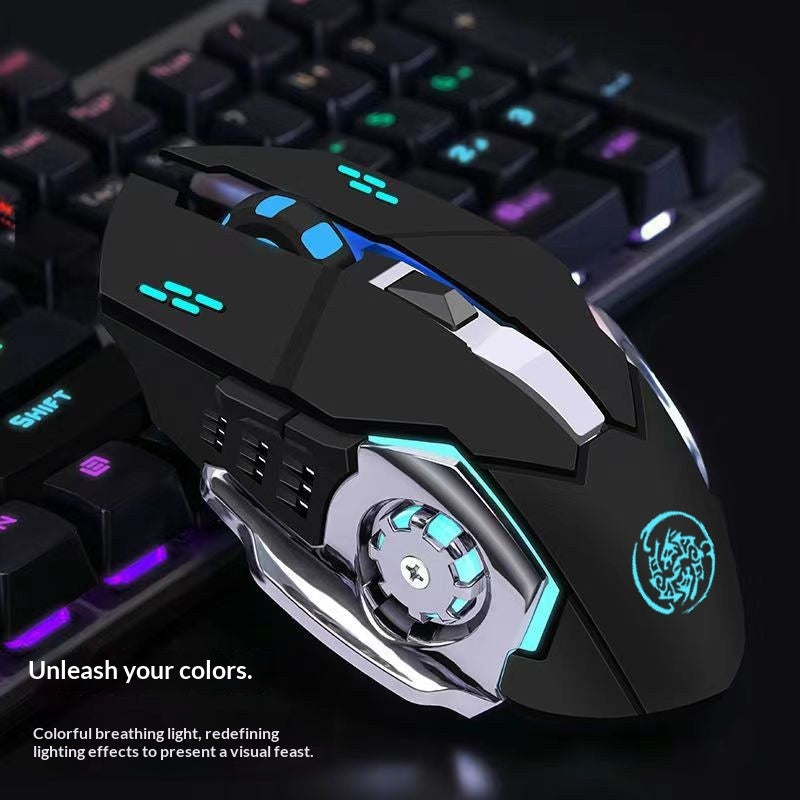 Wired & Wireless Gaming Mouse with Bluetooth Charging
